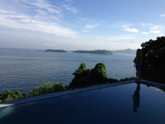 The stunning view from the pool
