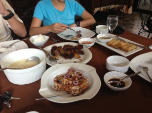 Our lunch including Fish Row at Rustica, Tarlac