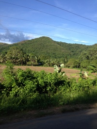 A few of the Coron terrain from our Minibus